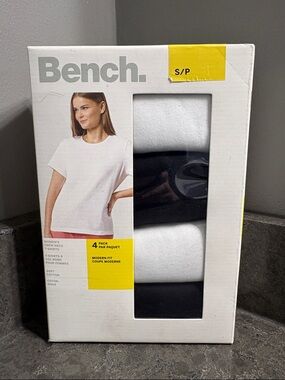 Bench Women's Short Sleeve Crew Neck Tee Pack - White & Black